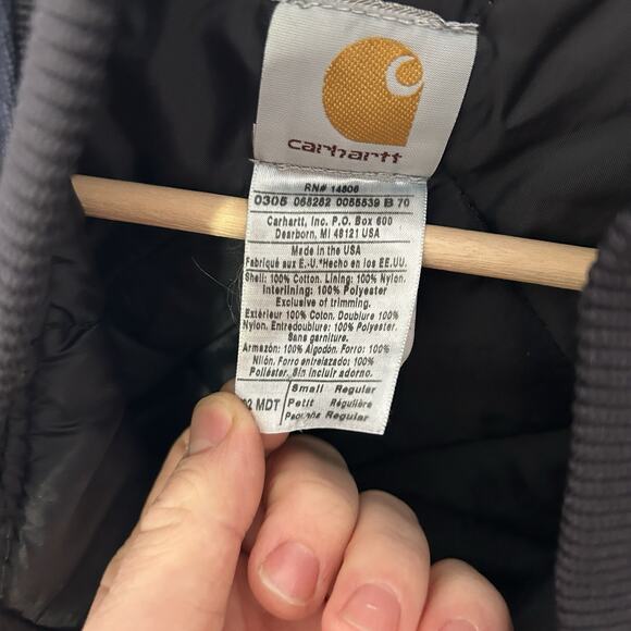 Vintage Carhartt Quilt-Lined Artic Vest “Midnight Blue” V02 MDT - Picture 6 of 8